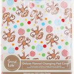 Monkeys Deluxe Flannel Changing Pad Cover