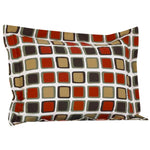 Photo 4 Multicolored Geometric Houndstooth Twin 2 Pc Reversible Bedding Set