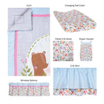Photo 2 My Little Friends 6 Piece Crib Bedding Set