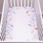 Photo 4 My Tiny Moments Holiday Lights Flannel Photo Op Fitted Crib Sheet
