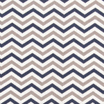 Navy and Gray Chevron Deluxe Flannel Fitted Crib Sheet