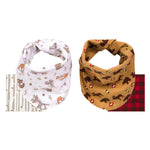 Photo 3 Northwoods 2 Pack Reversible Flannel Bandana Bib Set