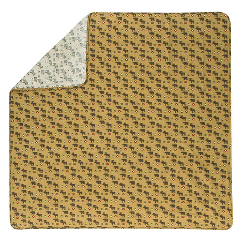 Northwoods Animals Deluxe Flannel Swaddle Blanket