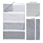 Photo 2 Ombre Gray 3 Piece Crib Bedding Set