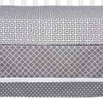 Photo 4 Ombre Gray 3 Piece Crib Bedding Set