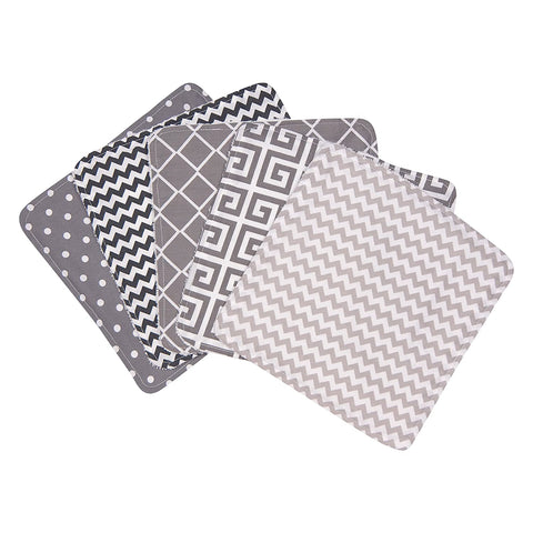 Ombre Gray 5 Pack Wash Cloth Set