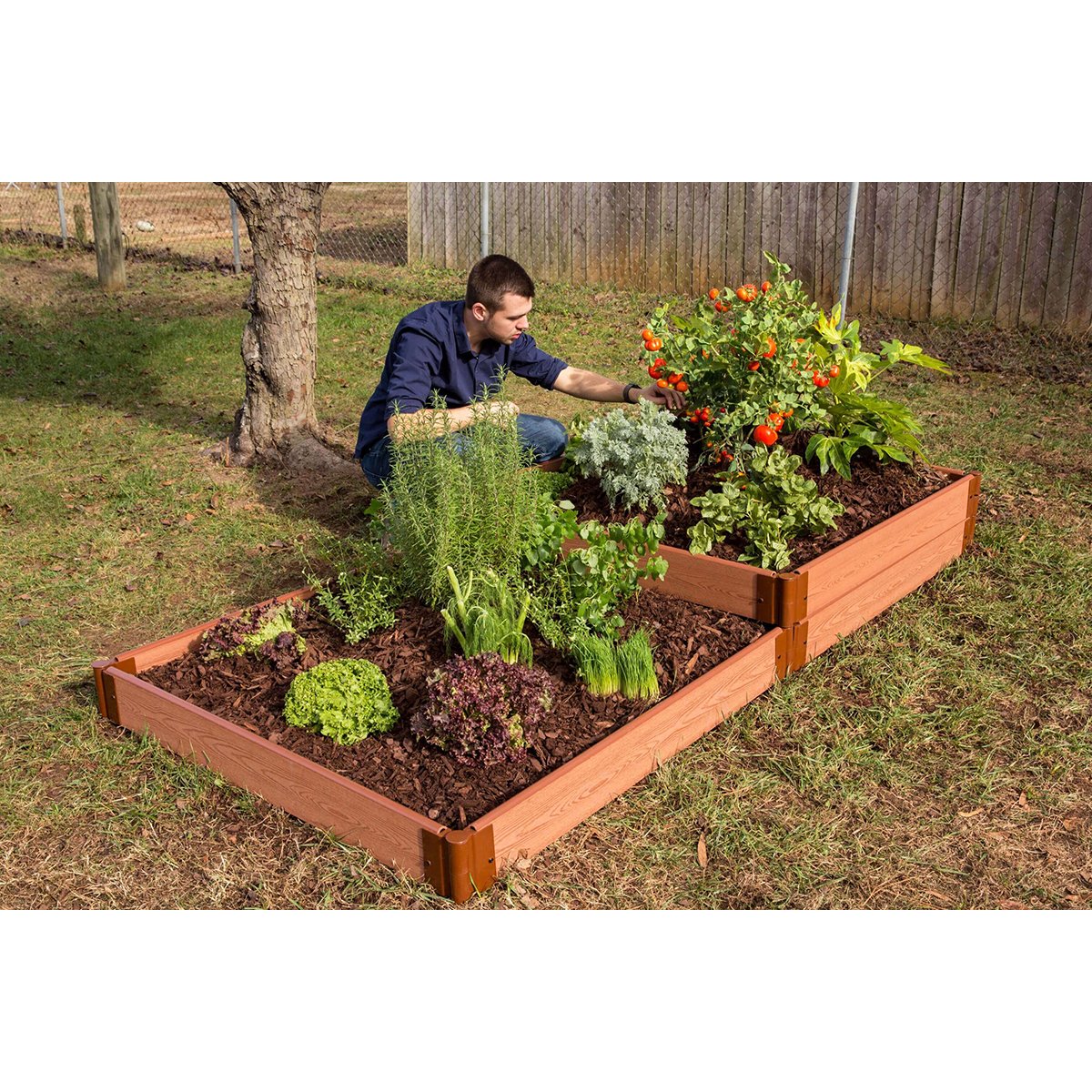 Frame It All 4-Foot x 8-Foot Raised Garden Bed