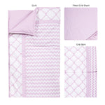 Photo 2 Orchid Bloom 3 Piece Crib Bedding Set