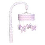 Photo 1 Orchid Bloom Chevron Musical Mobile