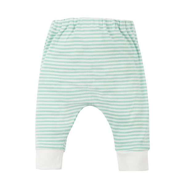 Organic Cotton Baby Aqua Stripe Harem Pant