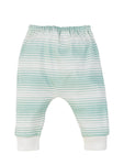 Photo 1 Organic Cotton Baby Harem Pant - Sea Breeze Ombre Stripe