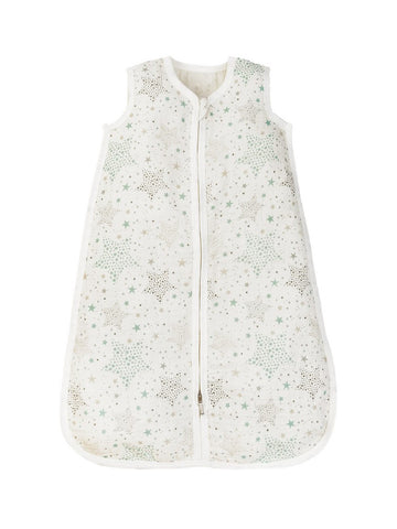 Organic Cotton Baby Muslin Sleeveless Sleep Sack - Star Print