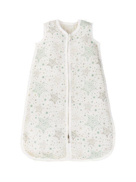 Organic Cotton Baby Muslin Sleeveless Sleep Sack - Star Print
