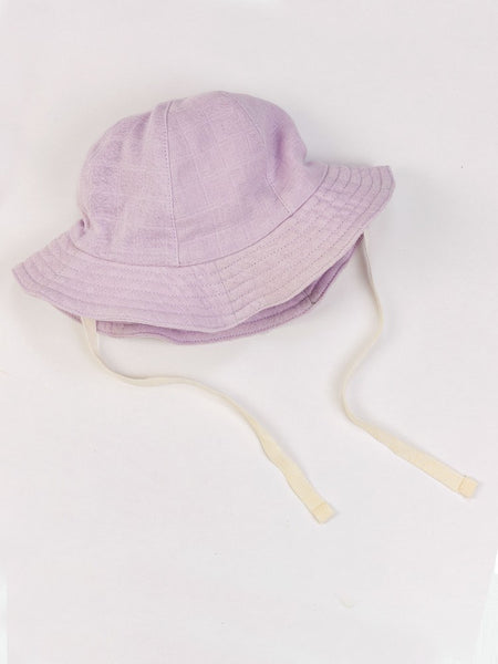 Organic Cotton Baby Muslin Sunhat - Lavender