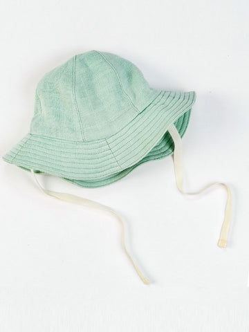 Organic Cotton Baby Muslin Sunhat - Sea Breeze