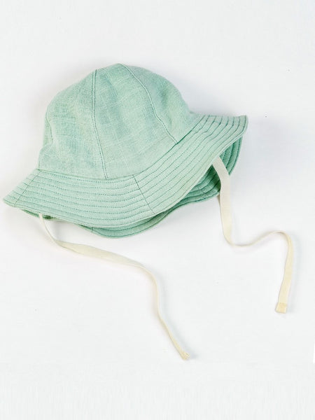 Organic Cotton Baby Muslin Sunhat - Sea Breeze
