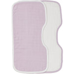 Organic Cotton Contoured Baby Muslin Burp Cloth Two Pack Set