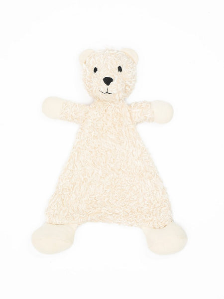 Organic Cotton Flat Faux Fur Sherpa Snuggle Bear Toy - 13" tall