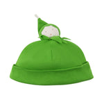 Photo 1 Organic Cotton Green Bean Baby Beanie Hat