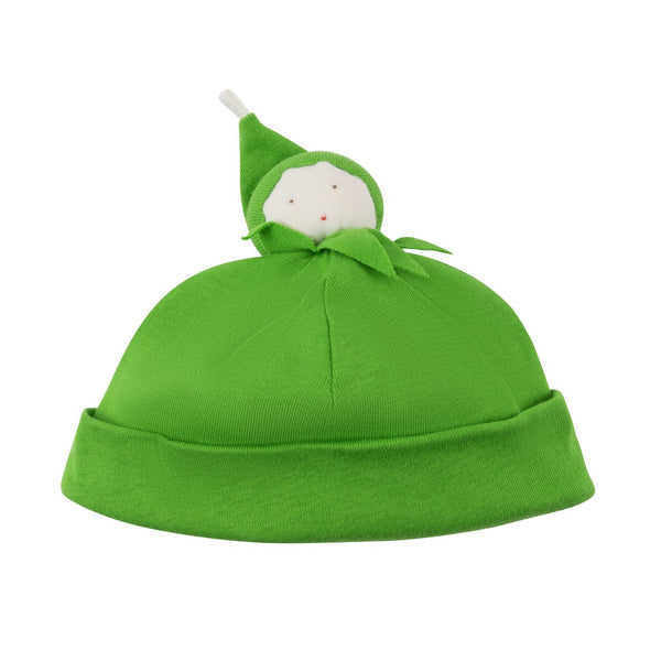 Organic Cotton Green Bean Baby Beanie Hat