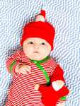 Photo 3 Organic Cotton Santa Holiday Baby Beanie