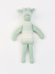 Photo 1 Organic Cotton Sea Breeze Ombre Stripe Baby Giraffe Toy