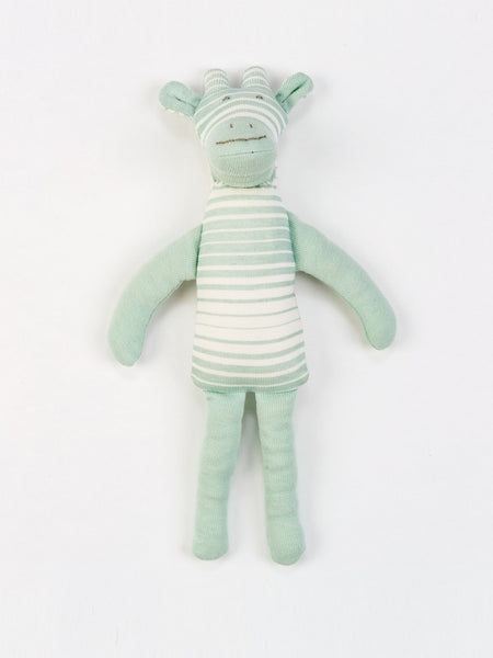 Organic Cotton Sea Breeze Ombre Stripe Baby Giraffe Toy