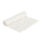 Photo 1 Organic Cotton Stork Print Swaddle Blanket - 47" x 47"