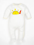 Photo 1 Organic Cotton Unisex Baby Taco Print Side Snap Footies