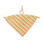 Photo 1 Organic Cotton Veggie Stripe Baby Hanky Doll