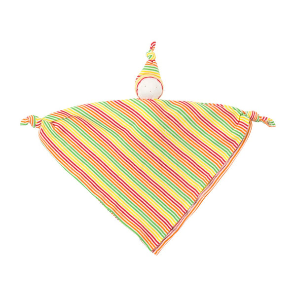 Organic Cotton Veggie Stripe Baby Hanky Doll
