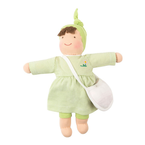 Green and White Dress