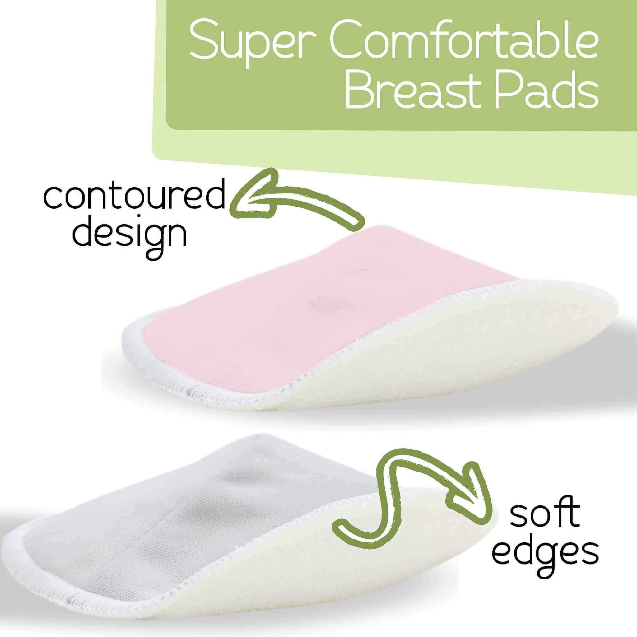 KeaBabies Organic Nursing Pads for Breastfeeding - Pastel Touch