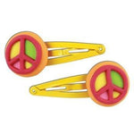 Photo 1 Peace Hair Clips Set of 3 Pairs