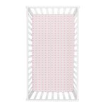 Photo 3 Pink Fair Isle Deluxe Flannel Fitted Crib Sheet