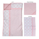 Photo 2 Pink Sky 3 Piece Crib Bedding Set
