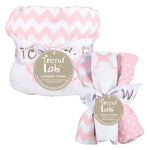 Photo 2 Pink Sky 6 Piece Chevron Hooded Towel and Wash Cloth Set