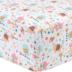 Playful Elephants Deluxe Flannel Fitted Crib Sheet