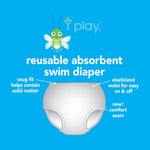 Photo 2 Pocket Trunks w/Built-in Reusable Absorbent Swim Diaper - Navy Octopus
