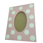 Poppy Pink & White Polka Dot Photo Frame 4x6