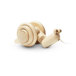 Photo 1 Pull Along Snail Toy - Natural - 5722
