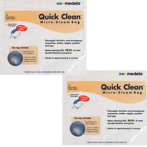 Quick Clean Micro-Steam Bags - Pack of 2