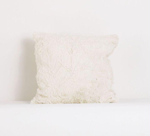 Raspberry Dot Decor Pillow Faux Fur