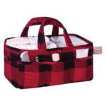 Photo 2 Red and Black Buffalo Check Storage Caddy