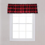 Photo 2 Red and Black Buffalo Check Window Valance