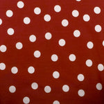 Red & White Dot Houndstooth Queen Bed Skirt