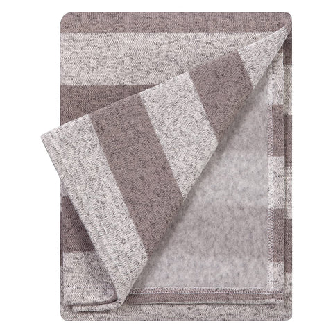 Rugby Stripe Sweatshirt Knit Baby Blanket