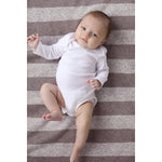 Photo 6 Rugby Stripe Sweatshirt Knit Baby Blanket