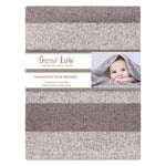 Photo 5 Rugby Stripe Sweatshirt Knit Baby Blanket