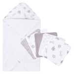 Photo 2 Safari Chevron 6 Piece Hooded Towel and Wash Cloth Set